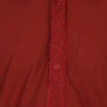 Royal Kurta Men's Linen Navy Blue Pathani Suit 4