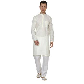 Royal Kurta Men's Linen Pathani Suit 1