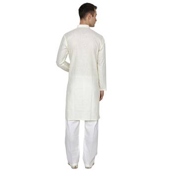 Royal Kurta Men's Linen Pathani Suit 2