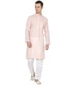 Royal Kurta Men's Linen Pathani Suit