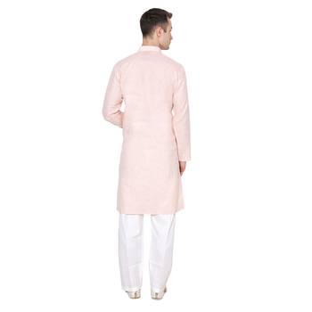 Royal Kurta Men's Linen Pathani Suit 2