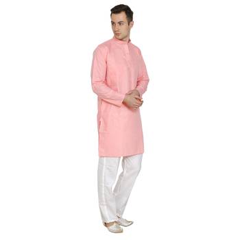 Royal Kurta Men's Linen Pathani Suit 5