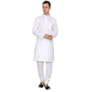 Royal Kurta Men's Cotton Linen Kurta Pyjama 1
