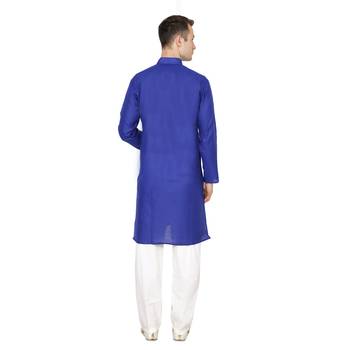 Royal Kurta Men's Cotton Linen Kurta Pyjama 2