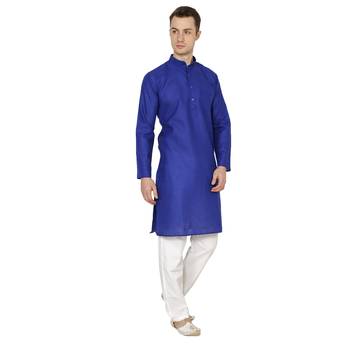 Royal Kurta Men's Cotton Linen Kurta Pyjama 5