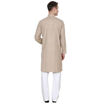 Royal Kurta Men's Cotton Linen Kurta Pyjama 2