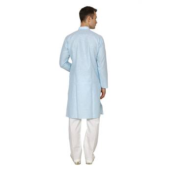 Royal Kurta Men's Cotton Linen Kurta Pyjama 2