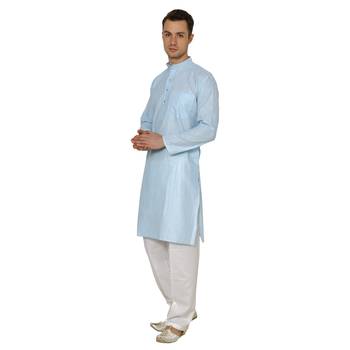 Royal Kurta Men's Cotton Linen Kurta Pyjama 3