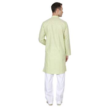 Royal Kurta Men's Cotton Linen Kurta Pyjama 2