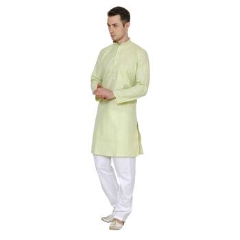 Royal Kurta Men's Cotton Linen Kurta Pyjama 3