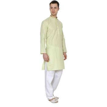 Royal Kurta Men's Cotton Linen Kurta Pyjama 5