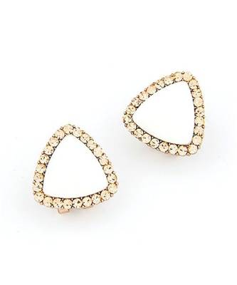 Neon White Stud Earrings 1