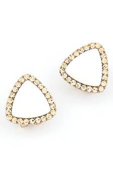 Neon White Stud Earrings