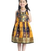 Bhartiya Paridhan Girls Ethnic Yellow Frock