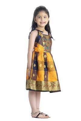 Bhartiya Paridhan Girls Ethnic Yellow Frock 2
