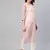 Pink printed chiffon chiffon-kurtis