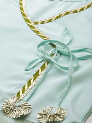 Green printed crepe party-tops 2