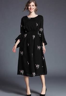 Blue hand woven rayon ethnic-kurtis 1