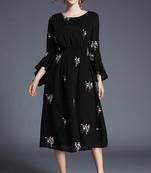 Blue hand woven rayon ethnic-kurtis