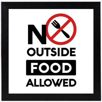 No outside food allowed 1