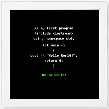 Coding Hello World! - POSTERMONK - 3470461