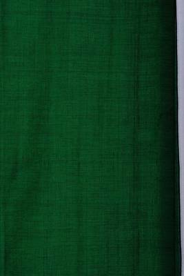Look and Adorn Mercerised Handloom Khadi Cotton Saree with Blouse Piece (Emerald Green) 3