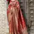 Red Banarasi Weaving Silk Traditional Rajwadi saree