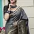 Grey Banarasi Weaving Silk Traditional Rajwadi saree