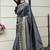 Grey Banarasi Weaving Silk Traditional Rajwadi saree