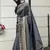 Grey Banarasi Weaving Silk Traditional Rajwadi saree