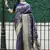 Navy blue Banarasi Weaving Silk Traditional Royal Saree