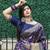 Navy blue Banarasi Weaving Silk Traditional Royal Saree