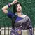 Navy blue Banarasi Weaving Silk Traditional Royal Saree