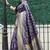 Navy blue Banarasi Weaving Silk Traditional Royal Saree