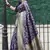 Navy blue Banarasi Weaving Silk Traditional Royal Saree