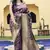 Purple Banarasi Weaving Silk Traditional Royal Saree