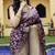 enticing Purple Woven Banarasi Silk festival saree
