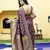 Purple Banarasi Weaving Silk Traditional Royal Saree