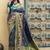 Grey Banarasi Weaving Silk Traditional Saree