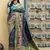 Grey Banarasi Weaving Silk Traditional Saree