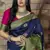 Navy blue Banarasi Weaving Silk Traditional Saree