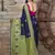 Navy blue Banarasi Weaving Silk Traditional Saree