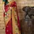 Red Banarasi Weaving Silk Traditional Saree