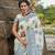Off white Banarasi Weaving Silk Traditional Royal Saree