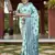 Turquoise Banarasi Weaving Silk Traditional Royal Saree