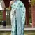 Turquoise Banarasi Weaving Silk Traditional Royal Saree