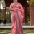 Dark pink Banarasi Weaving Silk Traditional Royal Saree
