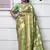 Green Banarasi Weaving Silk Traditional Maharani Saree
