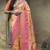 Light orange Banarasi Weaving Silk Traditional Maharani Saree