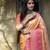 Light orange Banarasi Weaving Silk Traditional Maharani Saree
